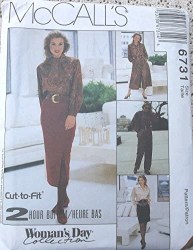 6731 MCCALLS 1993 SKIRT 2 LENGTHS, SPLIT SKIRT CULOTTES, PANTS PATTERN 12-16 UNCUT